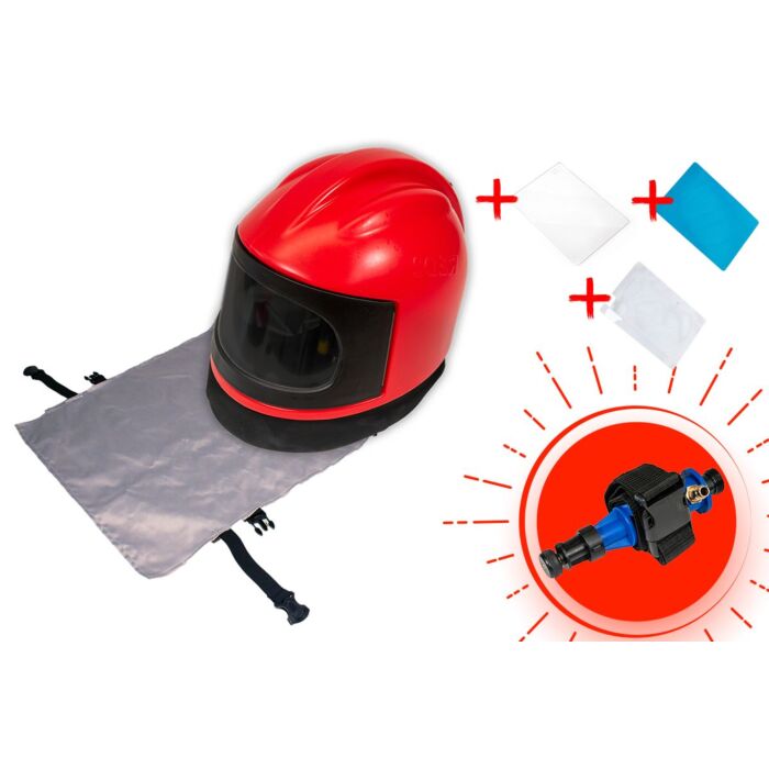 Pr&Atilde;mium sz&oacute;r&oacute;sisak RED 2 szett tartoz&eacute;kokkal + aj&aacute;nd&eacute;k