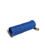 8x6 mm-es spiráltömlő teljesen összeszerelve, csatlakozókkal együtt
