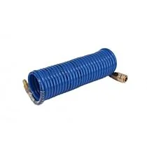 8x6 mm-es spiráltömlő teljesen összeszerelve, csatlakozókkal együtt